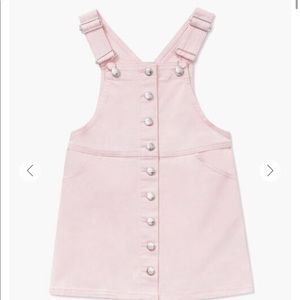 Girls Denim Overall dress.